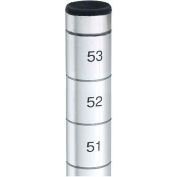 Nexel® Stainless Steel Wire Shelving Starter 72"W x 24"D x 74"H