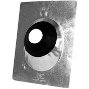 Oatey 11957 1-1/2" - 3" Galvanized All-Flash 18"L x 18"W Base - Pkg Qty 12