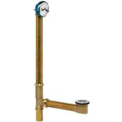 Dearborn Brass 230-3 Brass Whirlpool Bath Waste Full Kit 17 Ga Trip Lever Stopper Chrome Finish Trim