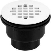 Oatey 42048 2" 2-part ABS Solvent Weld Shower Drain w/ Plastic Strainer - Pkg Qty 12