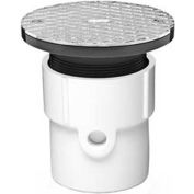 Oatey 74187 3" ou 4" PVC usage général réglable bouchon de vidange avec Chrome 6" couvrir