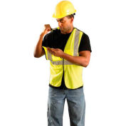 OccuNomix Value Mesh 5-Pt. Break-Away Vest Hi-Vis Yellow L/ XL, ECO-GCB-YL/XL