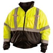 OccuNomix Classe 3 Veste Bomber à trois voies W/ Amovable Liner Yellow/Black, L, LUX-ETJBJR-BYL