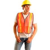 OccuNomix Value Mesh Gloss Vest Non-ANSI, Hi-Vis Orange, Regular, LUX-XGTM-OR