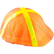 OccuNomix High Visibility Regular Brim Hard Hat Cover Hi-Viz Orange, 12 Pack, V896-RO - Pkg Qty 12