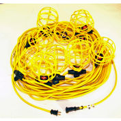 CEP 94132, 100' 14/2 SJTW String Light, Plastic Guards