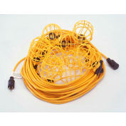 CEP 95135, 50' 12/3 STW String Light, Plastic Guards, 5 sockets