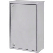 Omnimed® Stainless Steel Large Single Door Narcotic Cabinet with 4 Shelves, 16"W x 8"D x 24"H