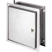Omnimed® acier inoxydable acier ampli Cabinet avec loquet, 12" H x 11-1/2" W x 6 "P
