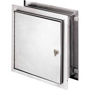 Omnimed® Stainless Steel Pass-Thru Cabinet with Thumb Latch, 12"H x 11-1/2"W x 8-1/4"D