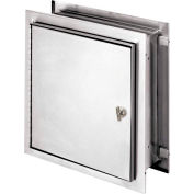 Omnimed® acier inoxydable acier ampli Cabinet avec loquet, 12" H x 11-1/2" W x 8-1/4 "D