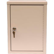 Omnimed® Economy Double Door Narcotic Cabinet with 2 Shelves, 11"W x 8"D x 15"H, Beige