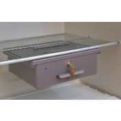 Omnimed® 183025 Medium Aluminum Refrigerator Lock Box with Keyed Alike Lock