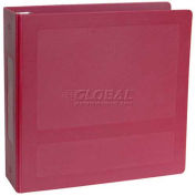 Omnimed® 1-1/2" antimicrobiens Binder, 3 anneaux, côté ouvert, détient 300 feuilles, Bourgogne