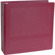 Omnimed® 2-1/2" antimicrobiens Binder, 3 anneaux, côté ouvert, détient 450 feuilles, Bourgogne
