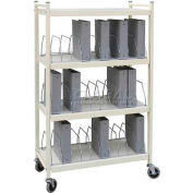 Omnimed® Standard Vertical Open Chart Rack, 30 Binder Capacity, Beige