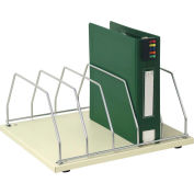 Omnimed® Table Top Storage Rack, 5 Binder Capacity, Beige