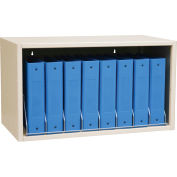 Omnimed® Cubbie File Storage Rack, 8 Binder Capacity, Beige