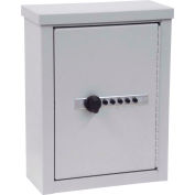 Wall Storage Cabinet W/ Combo Lock - Light Grey