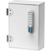 Omnimed® Small Patient E-Lock Security Wall Cabinet,1 Adjustable Shelf 7-1/2"W x 4"D x 10-1/2"H