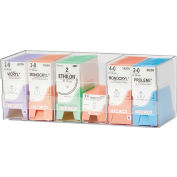 Omnimed® Single Tier Suture Rack 304100 Wall Mountable, 15-1/2"W x 6"D x 6"H, Clear