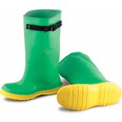Onguard Men's Overboot, 17" Haxmax Strapper Green/Yellow Overboot, PVC, Size 7