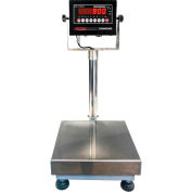 Optima 915 Series NTEP Bench Digital Scale with LED Display 300lb x 0.05lb 16" x 16" Platform
