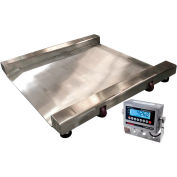 Optima 917 Series Heavy Duty Stainless Steel Washdown Drum Scale W/LED Indicator, 2,000 lb x 0.5 lb