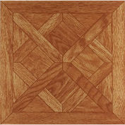 Achim Tivoli Self Adhesive Vinyl Floor Tile 12" x 12", Classic Parquet Oak, 45 Pack