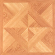 Achim Nexus Self Adhesive Vinyl Floor Tile 12" x 12", Classic Light Oak Diamond Parquet, 20 Pack