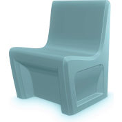 Chaise Cortech USA Sentinel, rectangulaire, 24"L x 24"L, Bleu/Gris/Porte d’accès
