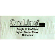 Oraline Mint Flavor 18"L Packette Dental Floss, 1000/Qty