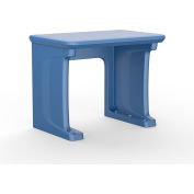 Cortech USA Endurance All Plastic Floor Mounted Desk, 36" x 24", Midnight Blue