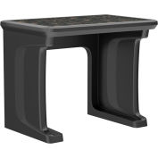 Cortech USA Endurance Laminate Top Floor Mounted Desk, 36 « x 24 », Noir