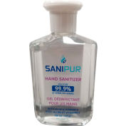 SaniPur Hand Sanitizer Antiseptic Gel, Flip Top Bottle, 8 oz, 12 Bottles/Case, 06166 - Pkg Qty 12