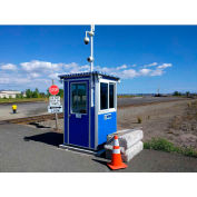 Guardian Booth; 4'x4' Guard Booth, Blue - Deluxe Model, Pre-Assembled