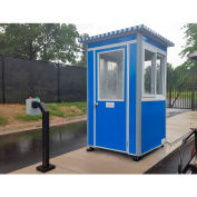 Guardian Booth; 4'x4' Guard Booth, Blue - Economy Model, Pre-Assembled