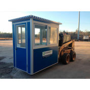 Guardian Booth; 4'x6' Guard Booth - Blue - Economy Model, Pre-Assembled