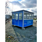 Guardian Booth; 8'x10' Guard Booth - Blue - Deluxe Model, Pre-Assembled