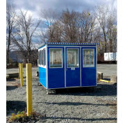 Guardian Booth; 8'x10' Guard Booth, Blue - Economy Model, Pre-Assembled