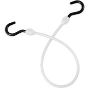 The Better Bungee BBC24NW 24" Bungee Cord with Over Molded Nylon Ends - White - Pkg Qty 12