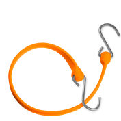 The Better Bungee™ BBS18GO 18" Bungee Strap with Galvanized Triangle S Hook - Orange - Pkg Qty 12