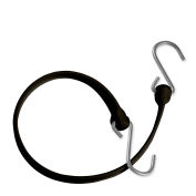 The Better Bungee™ BBS24GBK 24 » Bungee Strap with Galvanized Triangle S Hook - Black, qté par paquet : 12