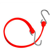 The Better Bungee BBS36GR 36" Bungee Strap with Galvanized Triangle S Hook - Red - Pkg Qty 12