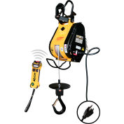 OZ Lifting Wireless Electric Builders Hoist, 53 FPM, 600 Lb
