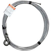 OZ Lifting OZGAL.25-55B 1/4" Galvanized Cable Assembly for COMPOZITE Davit Crane