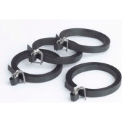 Pac Strapping Polypropylene Buckle & Strapping, 1/2"W x 17'L, Black, 500 Straps/Pack