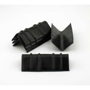 Pac Strapping Plastique Strap Guard Corner Protectors, 5-1/4"L x 2"W, Noir, Pack de 250