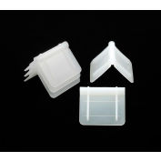 Pac Strapping Plastic Strap Guard Corner Protectors, 2"L x 2-1/2"W, White, Pack of 1000