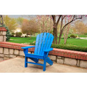 Frog Furnishings Recycled Plastic Seaside Adirondack Chair, Blue